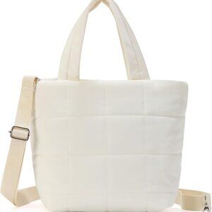 Chic Puffer Mini Tote Handbag with Adjustable Strap - Perfect for All Occasions